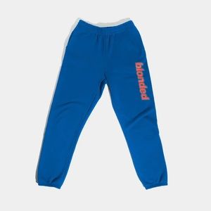 2020 Frank Ocean Blonded Logo Sweatpants Blue, medium